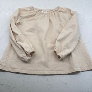 Zara girls 4-5 year cream top